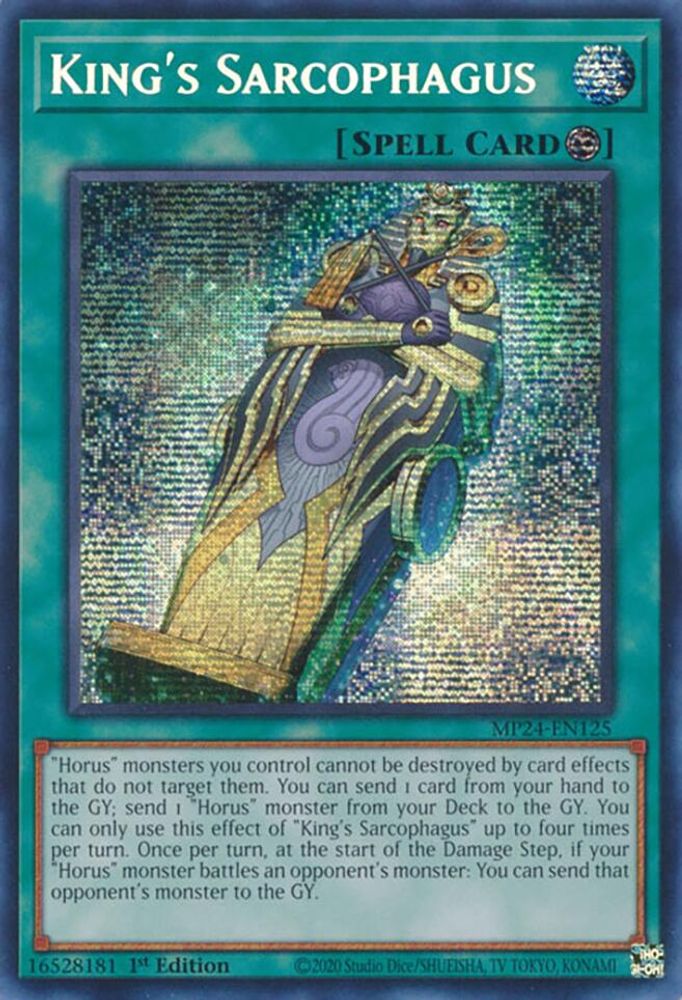 King's Sarcophagus - (MP24-EN125) Prismatic Secret Rare - 1st Edition