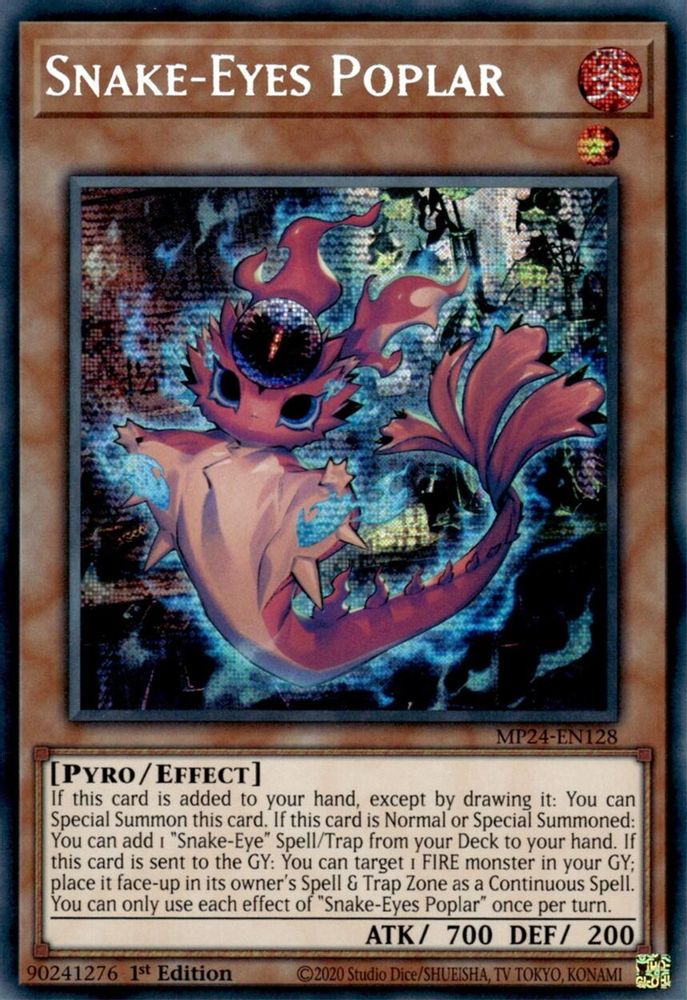 Snake-Eyes Poplar - (MP24-EN128) Prismatic Secret Rare - 1st Edition