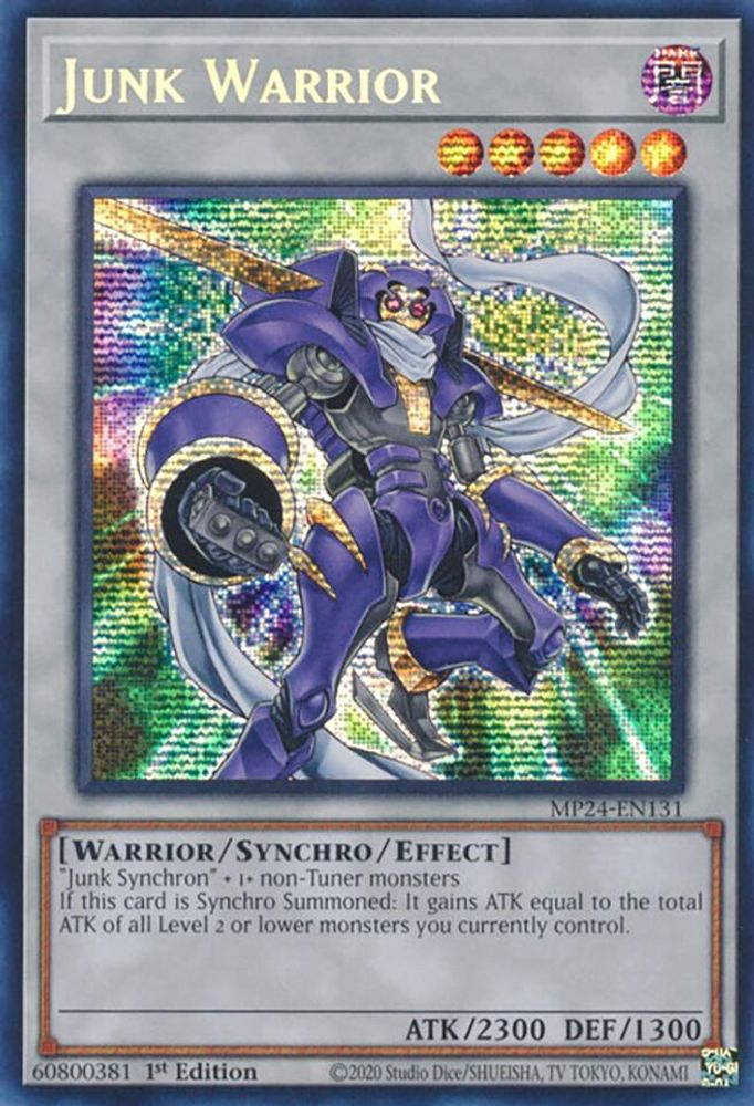 Junk Warrior - (MP24-EN131) Prismatic Secret Rare - 1st Edition