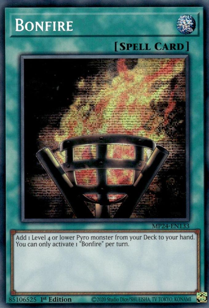 Bonfire - (MP24-EN133) Prismatic Secret Rare - 1st Edition