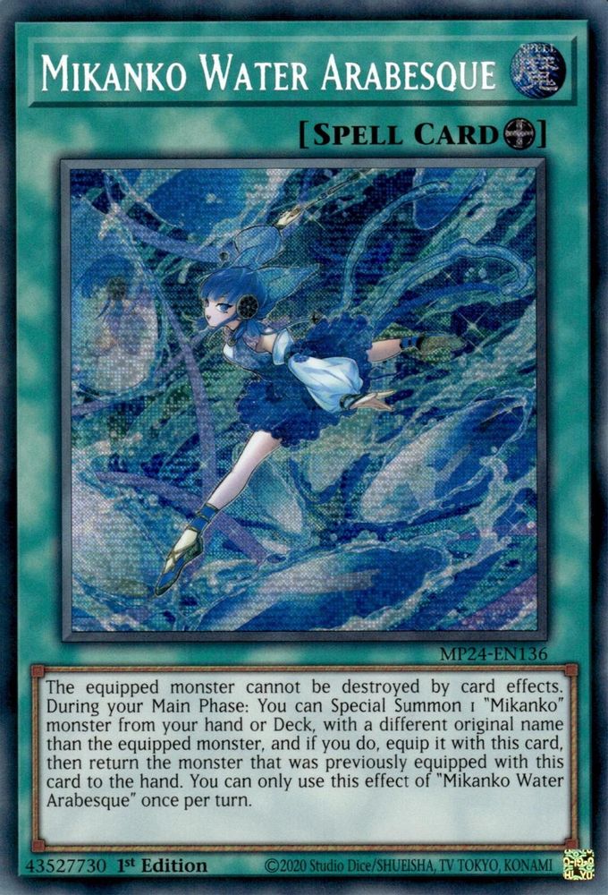 Mikanko Water Arabesque - (MP24-EN136) Prismatic Secret Rare - 1st Edition