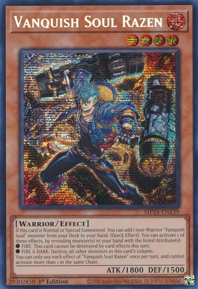 Vanquish Soul Razen - (MP24-EN139) Prismatic Secret Rare - 1st Edition