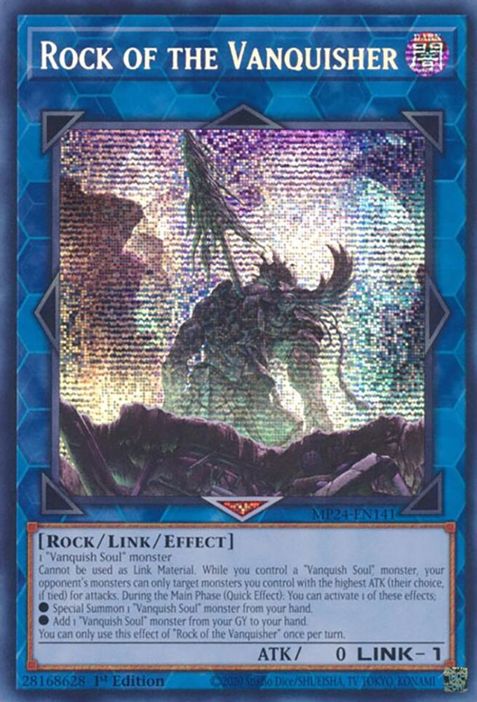 Rock of the Vanquisher - (MP24-EN141) Prismatic Secret Rare - 1st Edition