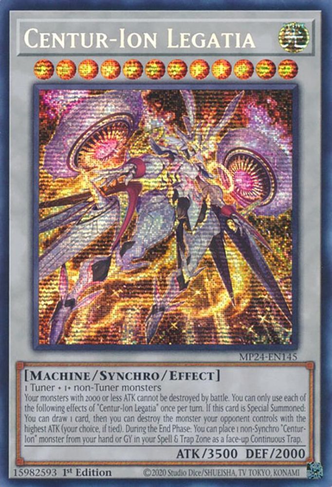 Centur-Ion Legatia - (MP24-EN145) Prismatic Secret Rare - 1st Edition