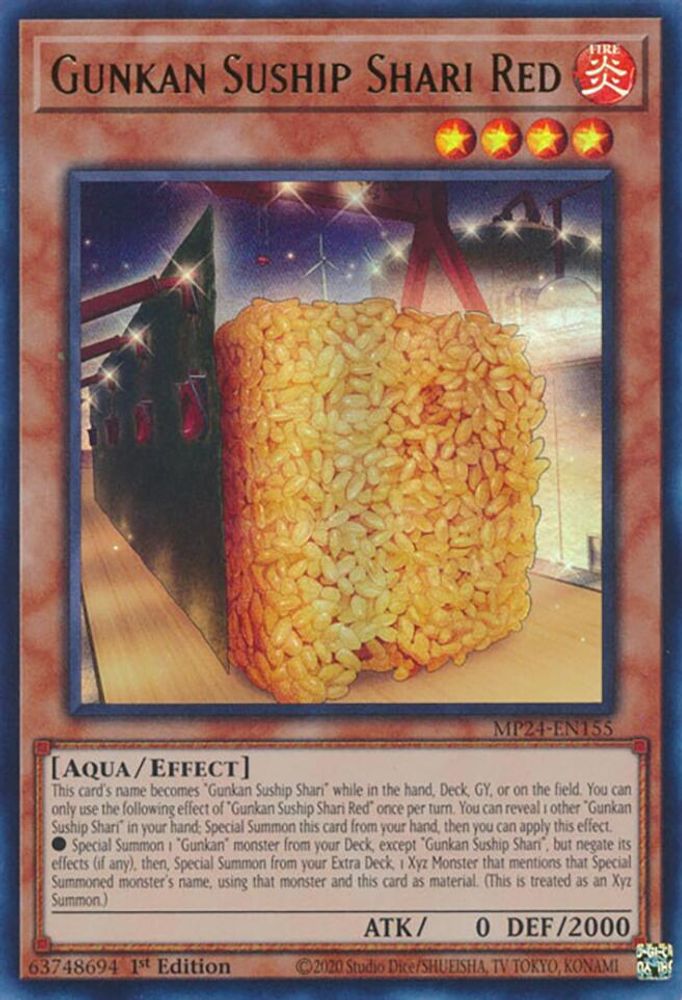 Gunkan Suship Shari Red - (MP24-EN155) Ultra Rare - 1st Edition