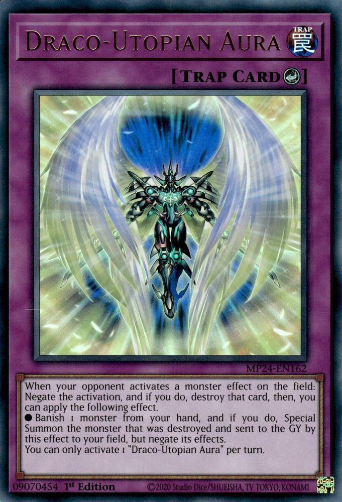 Draco-Utopian Aura - (MP24-EN162) Ultra Rare - 1st Edition