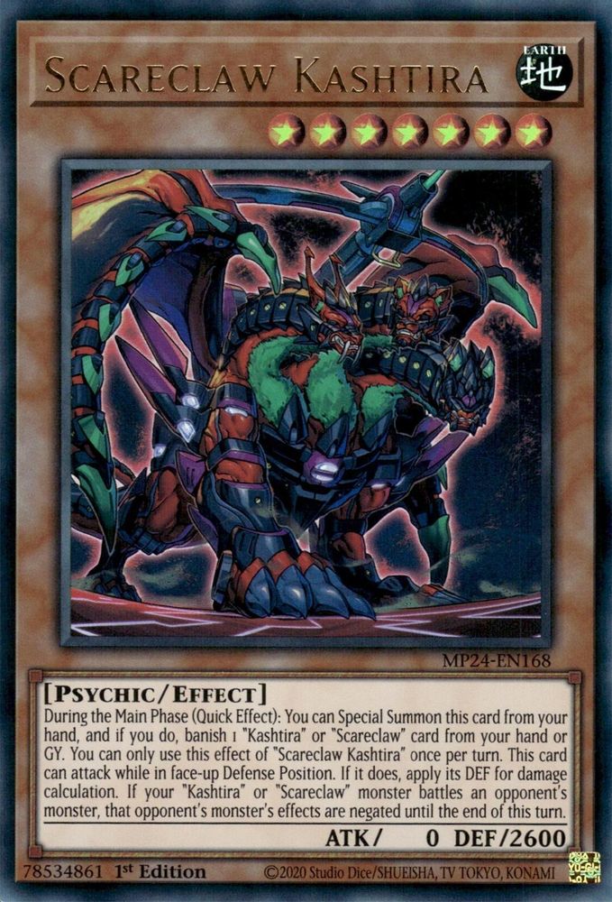 Scareclaw Kashtira - (MP24-EN168) Ultra Rare - 1st Edition