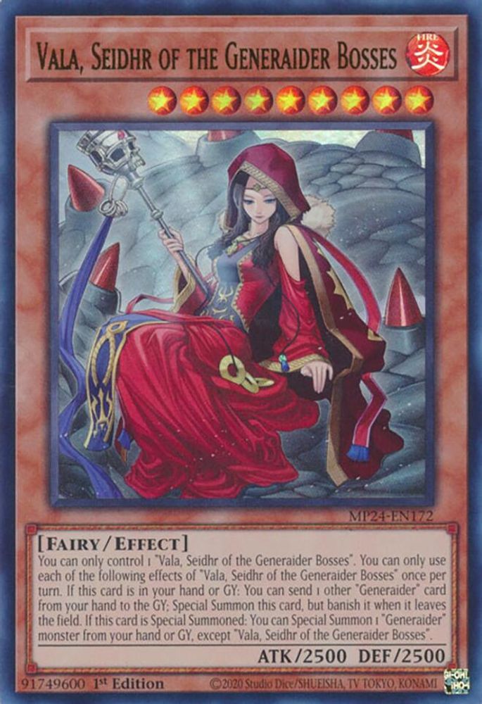 Vala, Seidhr of the Generaider Bosses - (MP24-EN172) Ultra Rare - 1st Edition