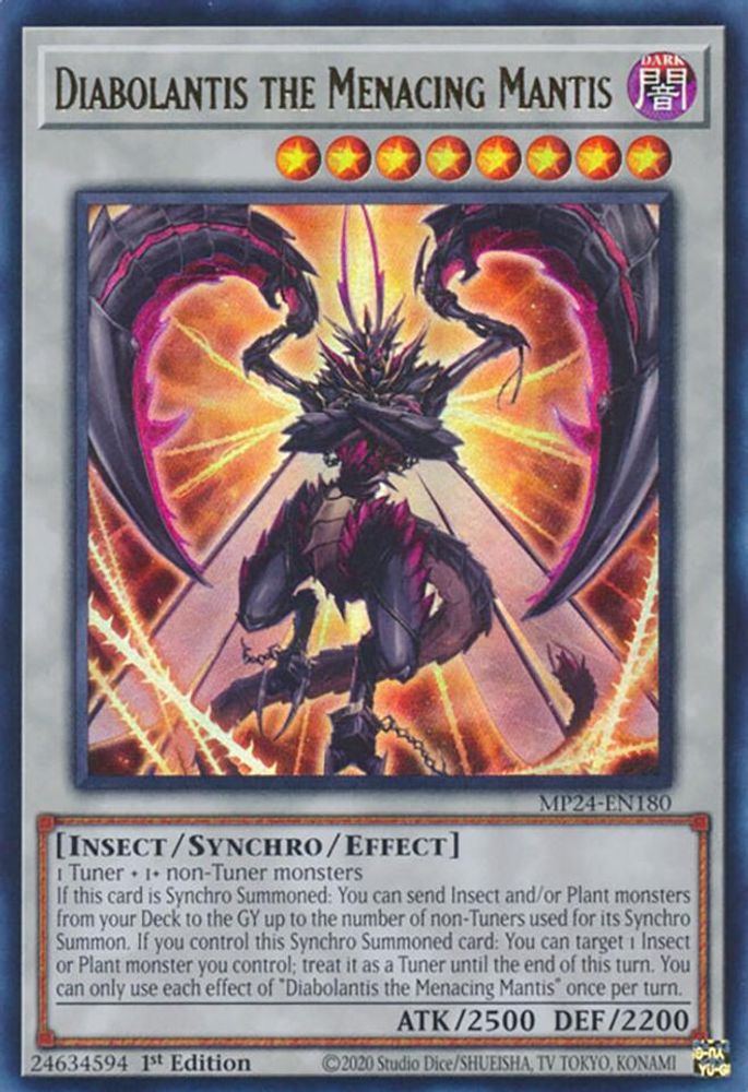 Diabolantis the Menacing Mantis - (MP24-EN180) Ultra Rare - 1st Edition