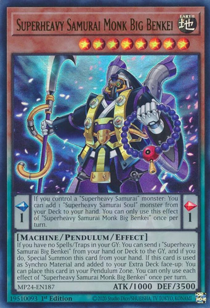 Superheavy Samurai Monk Big Benkei - (MP24-EN187) Ultra Rare - 1st Edition