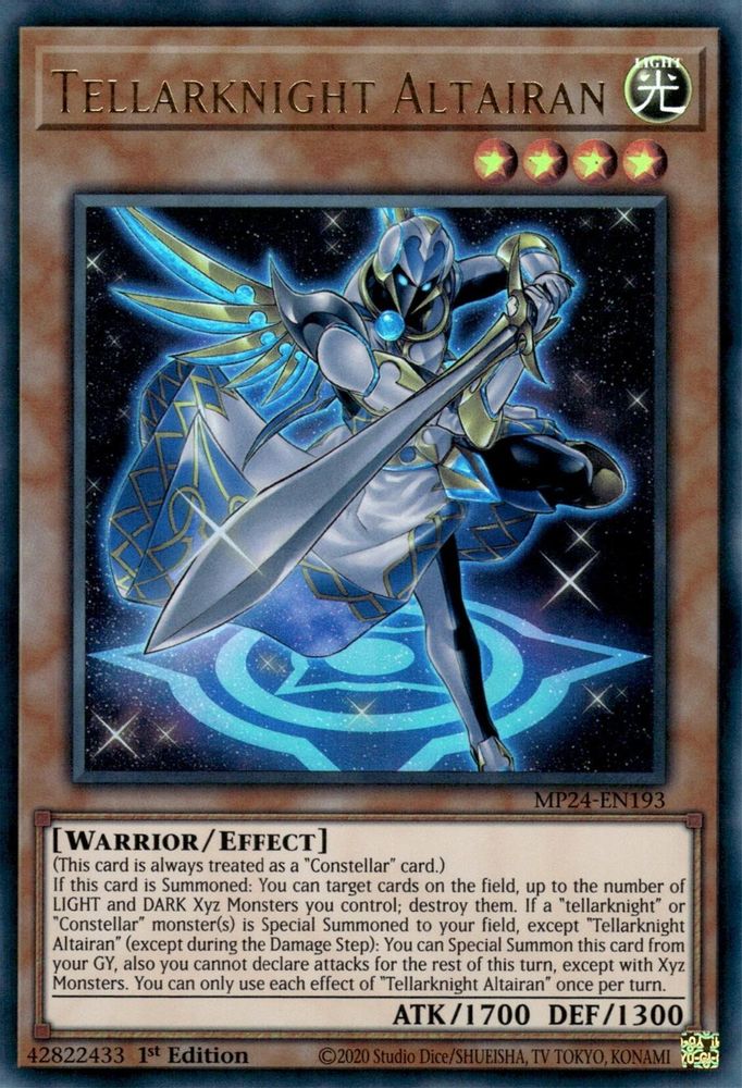 Tellarknight Altairan - (MP24-EN193) Ultra Rare - 1st Edition