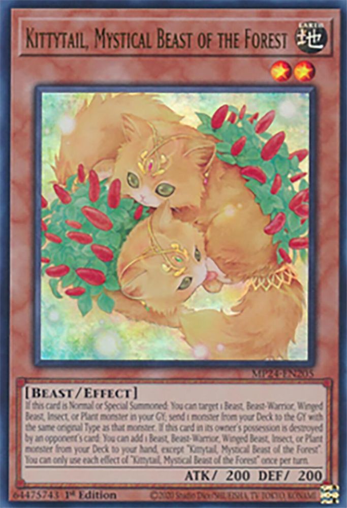 Kittytail, Mystical Beast of the Forest - (MP24-EN205) Ultra Rare - 1st Edition