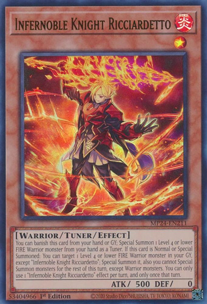 Infernoble Knight Ricciardetto - (MP24-EN211) Ultra Rare - 1st Edition