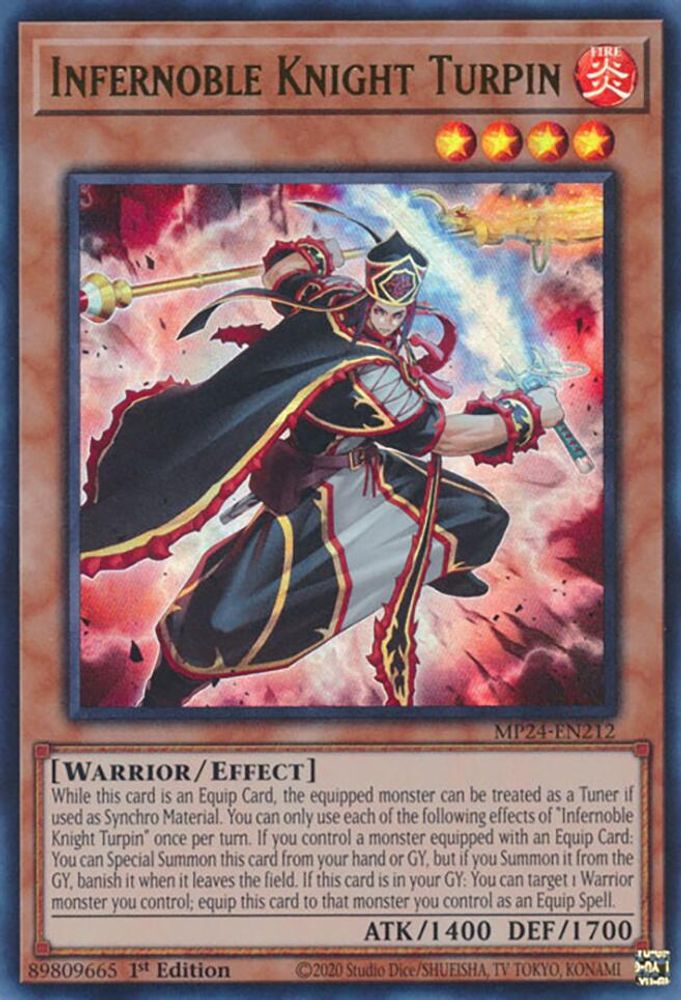 Infernoble Knight Turpin - (MP24-EN212) Ultra Rare - 1st Edition