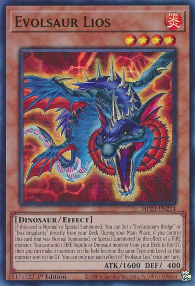 Evolsaur Lios - (MP24-EN214) Ultra Rare - 1st Edition