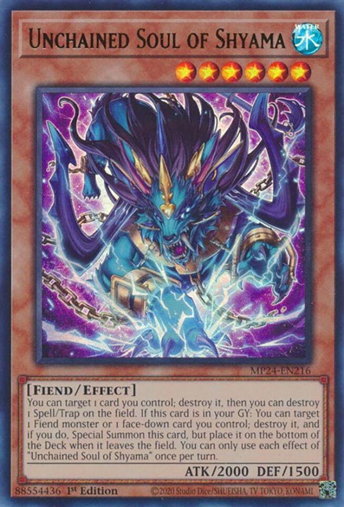 Unchained Soul of Shyama - (MP24-EN216) Ultra Rare - 1st Edition
