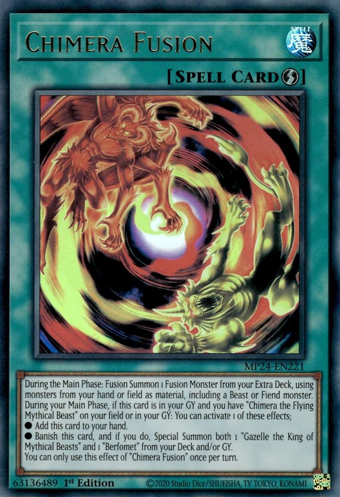 Chimera Fusion - (MP24-EN221) Ultra Rare - 1st Edition