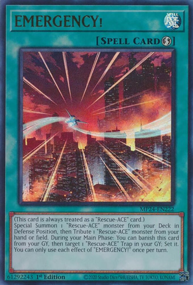 EMERGENCY! - (MP24-EN222) Ultra Rare - 1st Edition