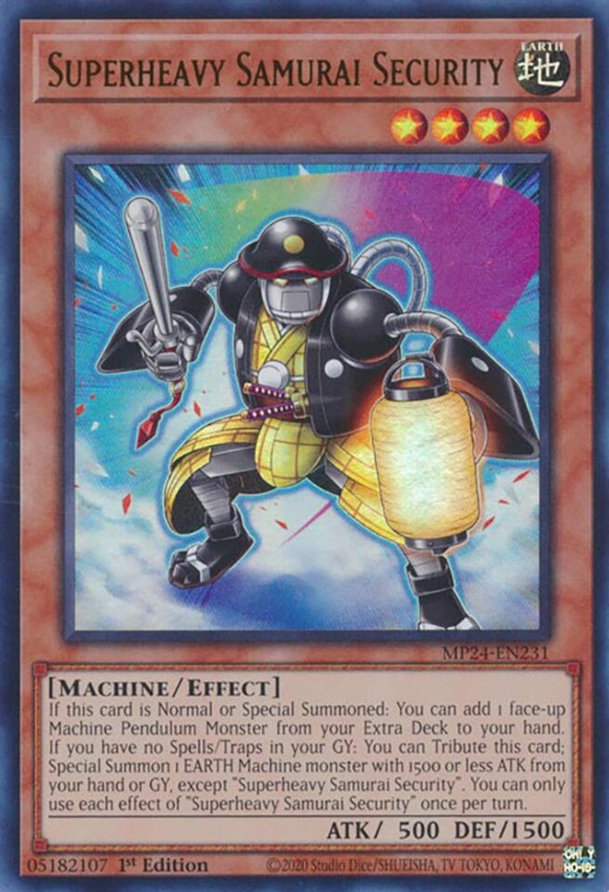 Superheavy Samurai Security - (MP24-EN231) Ultra Rare - 1st Edition