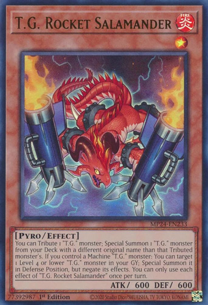 T.G. Rocket Salamander - (MP24-EN233) Ultra Rare - 1st Edition
