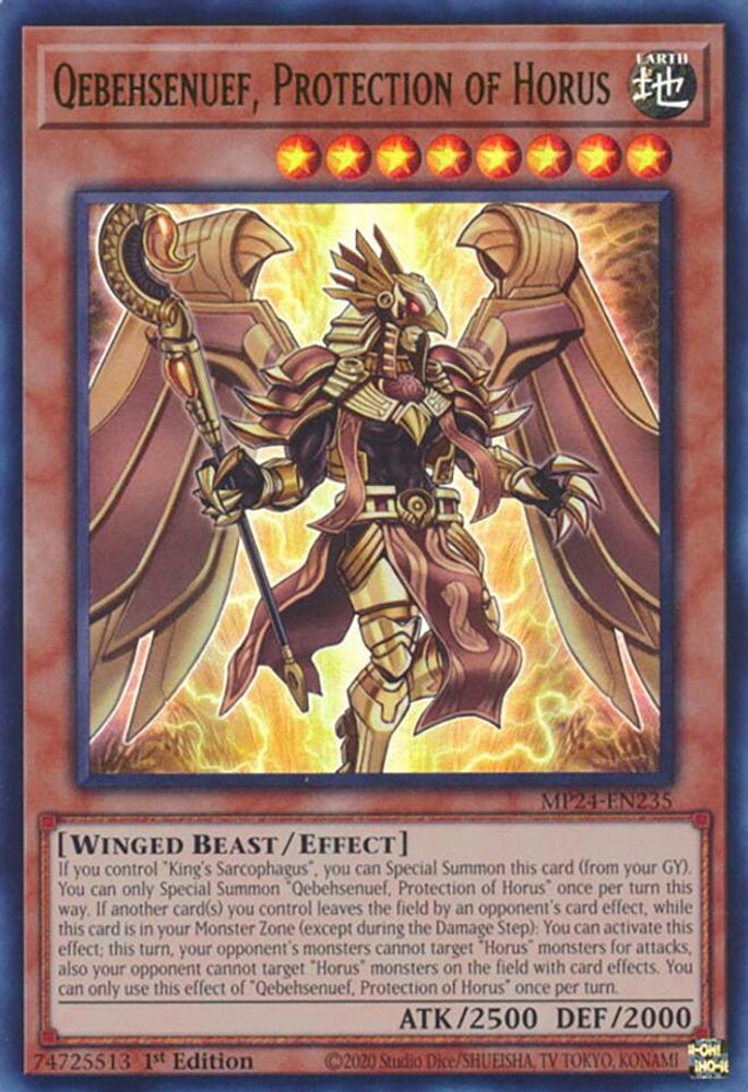 Qebehsenuef, Protection of Horus - (MP24-EN235) Ultra Rare - 1st Edition