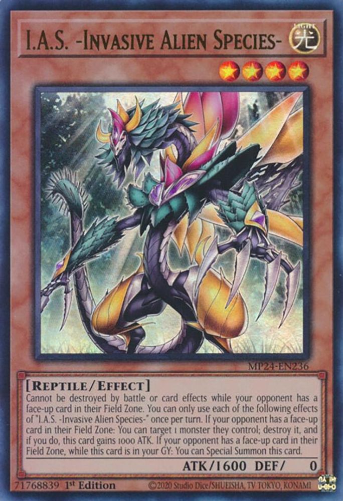 I.A.S. -Invasive Alien Species- - (MP24-EN236) Ultra Rare - 1st Edition