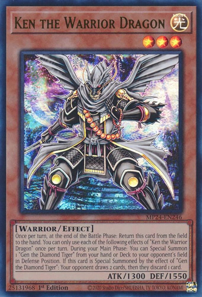 Ken the Warrior Dragon - (MP24-EN246) Ultra Rare - 1st Edition