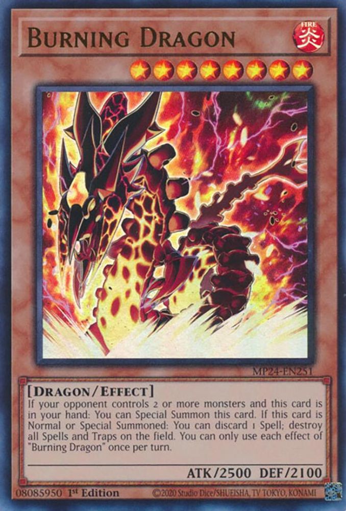 Burning Dragon - (MP24-EN251) Ultra Rare - 1st Edition