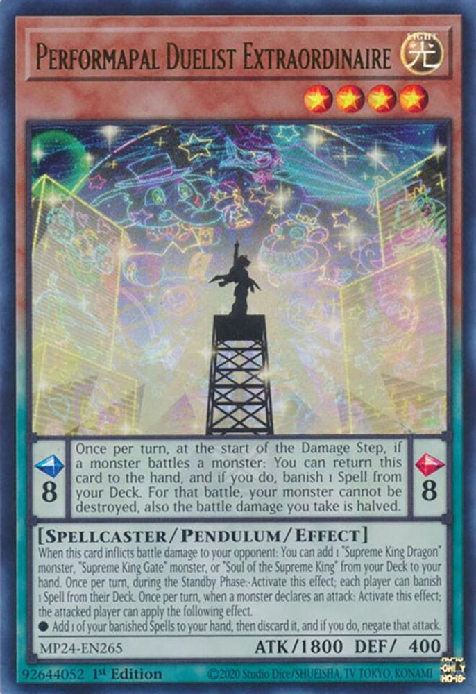 Performapal Duelist Extraordinaire - (MP24-EN265) Ultra Rare - 1st Edition
