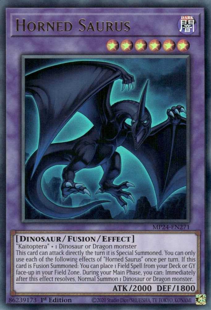 Horned Saurus - (MP24-EN271) Ultra Rare - 1st Edition