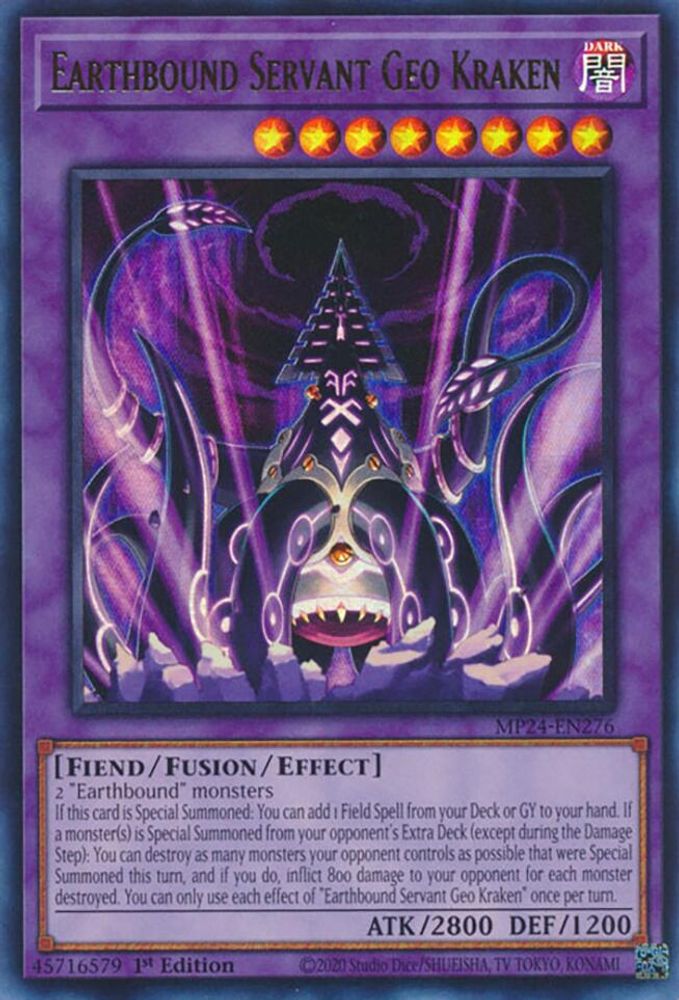 Earthbound Servant Geo Kraken - (MP24-EN276) Ultra Rare - 1st Edition