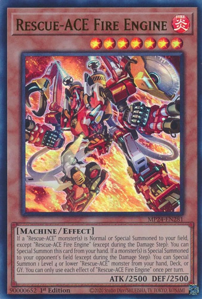 Rescue-ACE Fire Engine - (MP24-EN281) Ultra Rare - 1st Edition