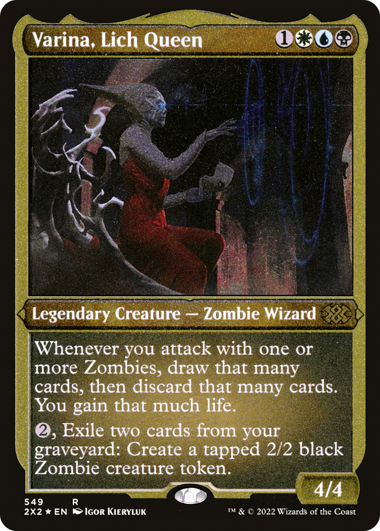 [ EF ] [FOIL] Varina, Lich Queen (Foil Etched) #549 - RARE 2X2 - Double Masters 2022