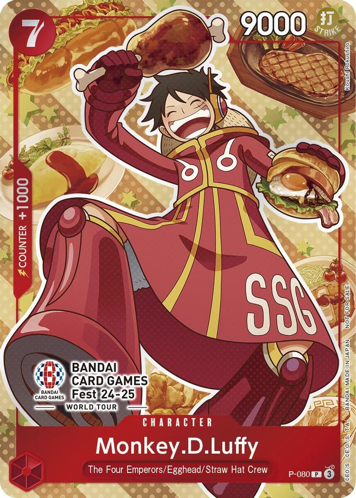 Monkey.D.Luffy - P-080 - One Piece Bandai Card Games Fest 24-25 Promo