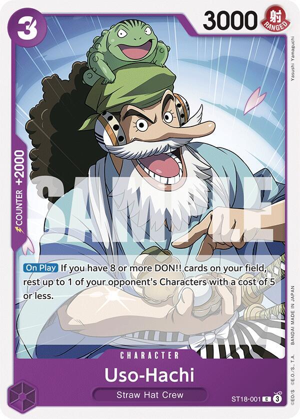Uso-Hachi - ST18-001 - Starter Deck 18: PURPLE Monkey.D.Luffy