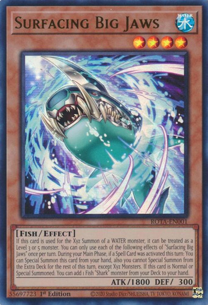 Surfacing Big Jaws - (ROTA-EN001) Ultra Rare - 1st Edition