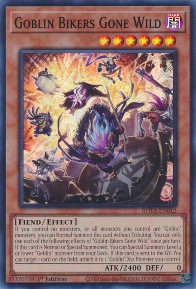 Goblin Bikers Gone Wild - (ROTA-EN012) Super Rare - 1st Edition