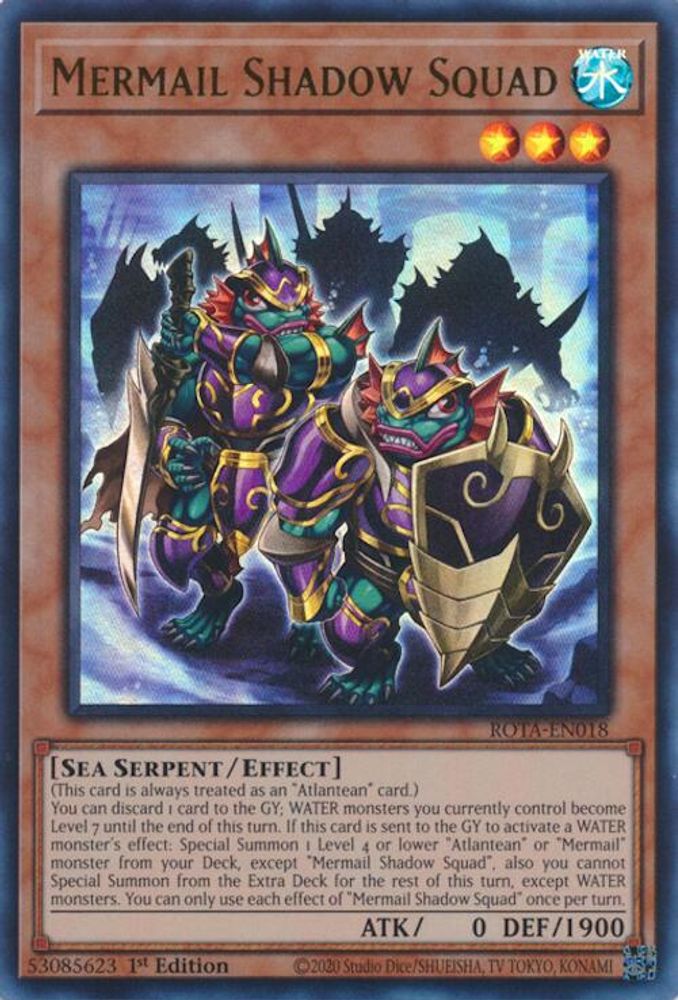 Mermail Shadow Squad - (ROTA-EN018) Ultra Rare - 1st Edition