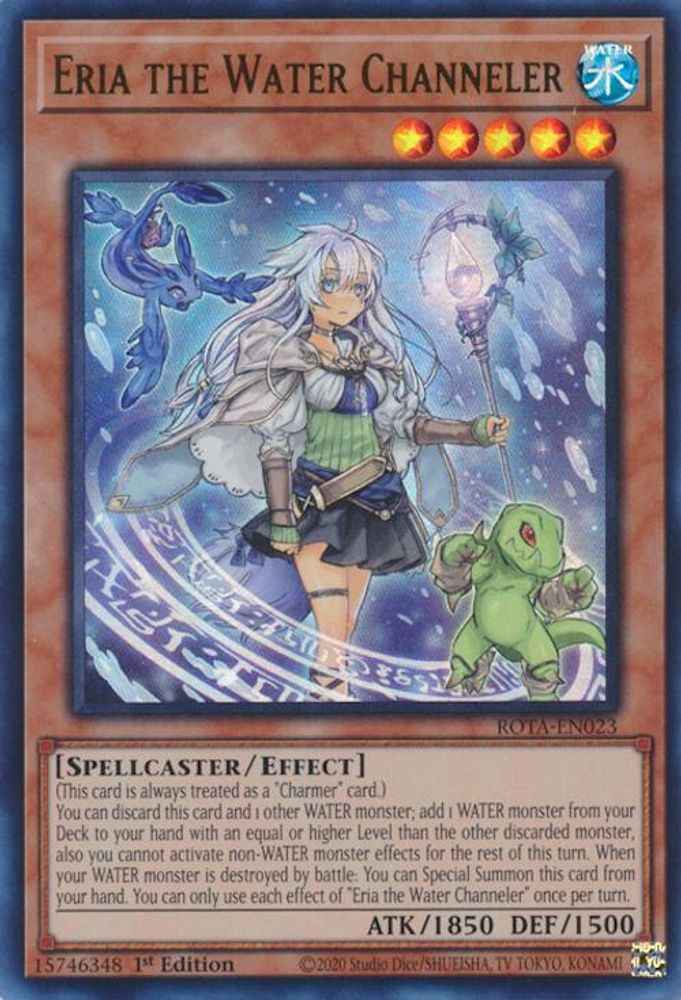 Eria the Water Channeler - (ROTA-EN023) Ultra Rare - 1st Edition