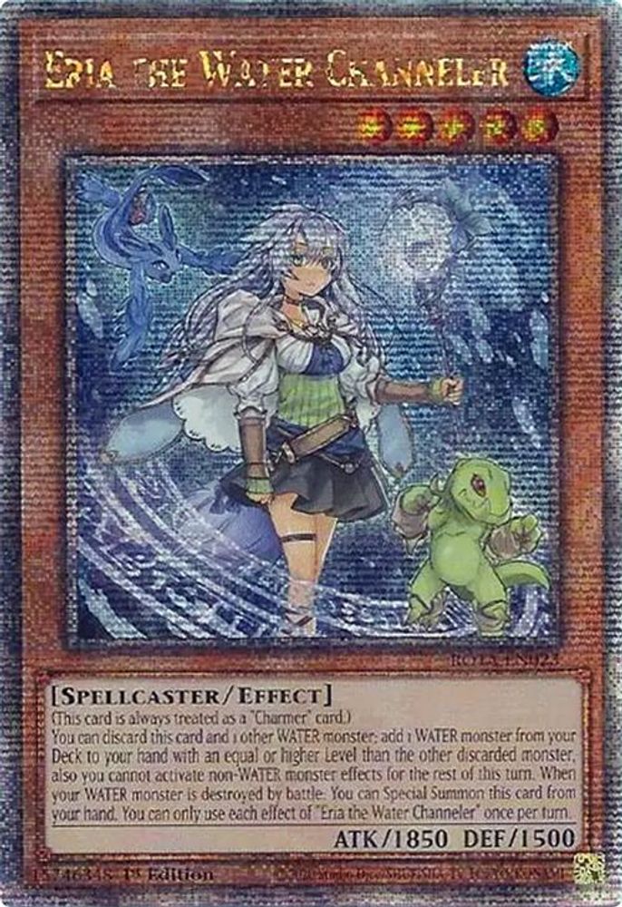 [QUARTER CENTURY RARE] Eria the Water Channeler (Quarter Century Secret Rare) - (ROTA-EN023) - 1st Edition