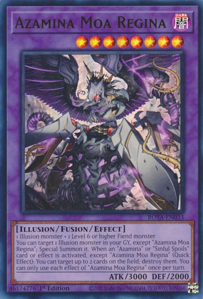 Azamina Moa Regina - (ROTA-EN033) Ultra Rare - 1st Edition