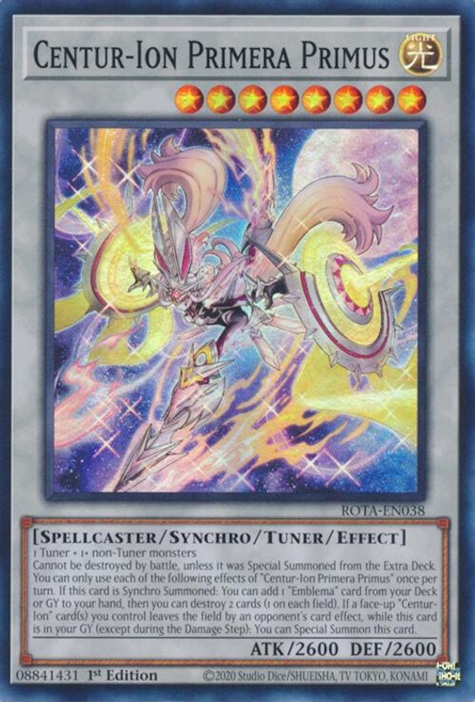 Centur-Ion Primera Primus - (ROTA-EN038) Super Rare - 1st Edition