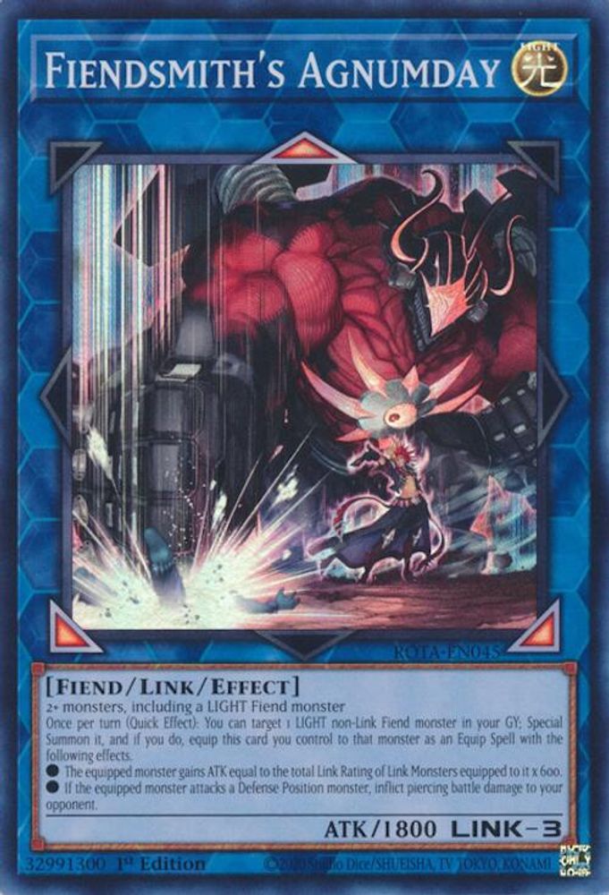 Fiendsmith's Agnumday - (ROTA-EN045) Super Rare - 1st Edition