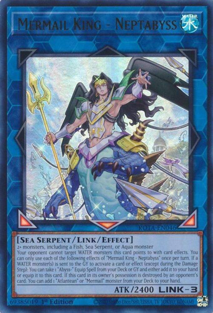Mermail King - Neptabyss - (ROTA-EN046) Ultra Rare - 1st Edition