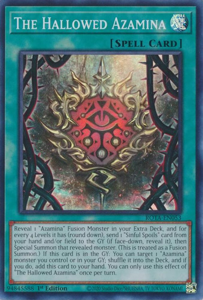 The Hallowed Azamina - (ROTA-EN053) Super Rare - 1st Edition