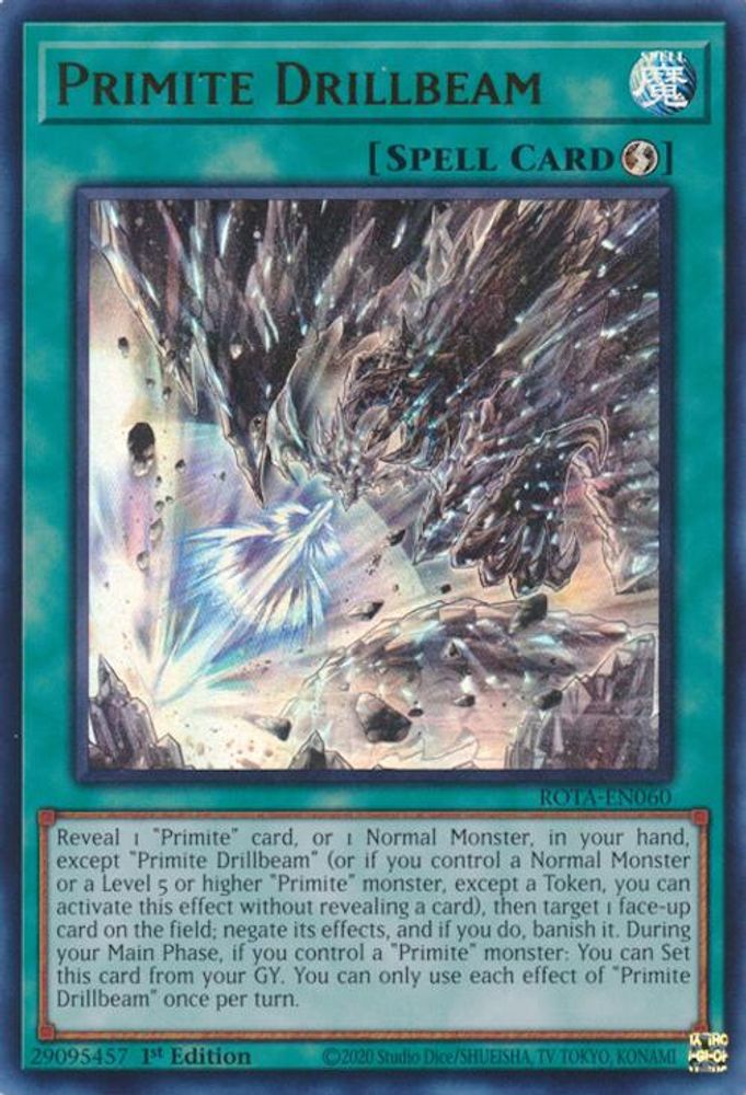 Primite Drillbeam - (ROTA-EN060) Ultra Rare - 1st Edition