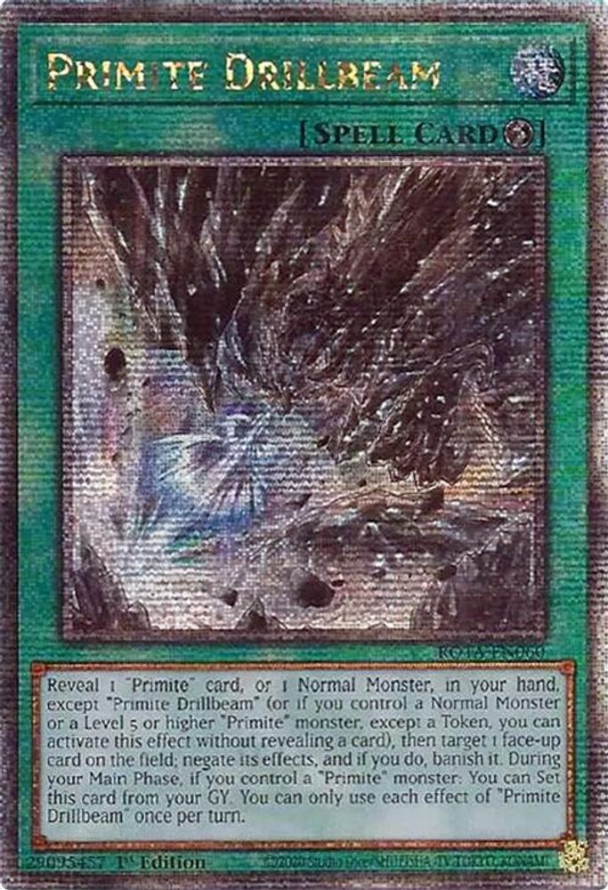 [QUARTER CENTURY RARE] Primite Drillbeam (Quarter Century Secret Rare) - (ROTA-EN060) - 1st Edition