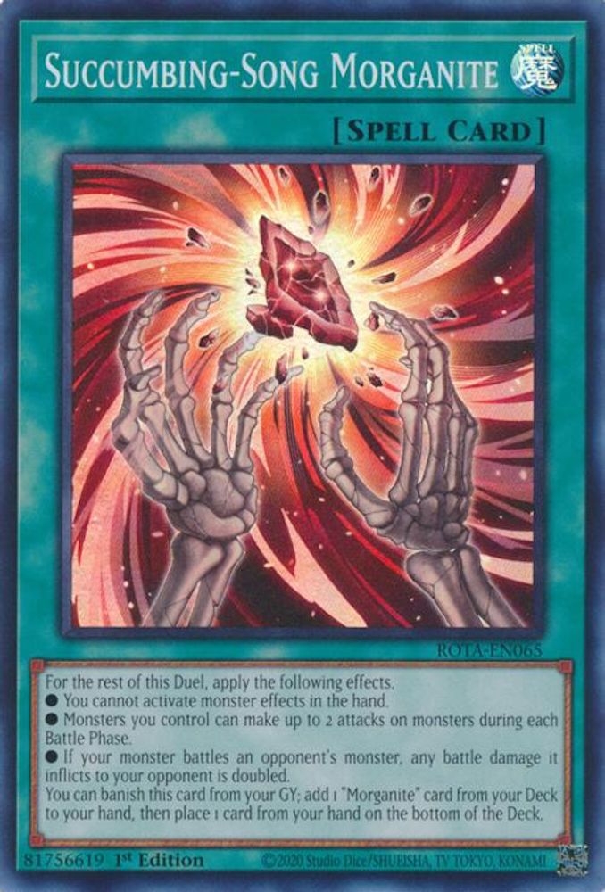 Succumbing-Song Morganite - (ROTA-EN065) Super Rare - 1st Edition