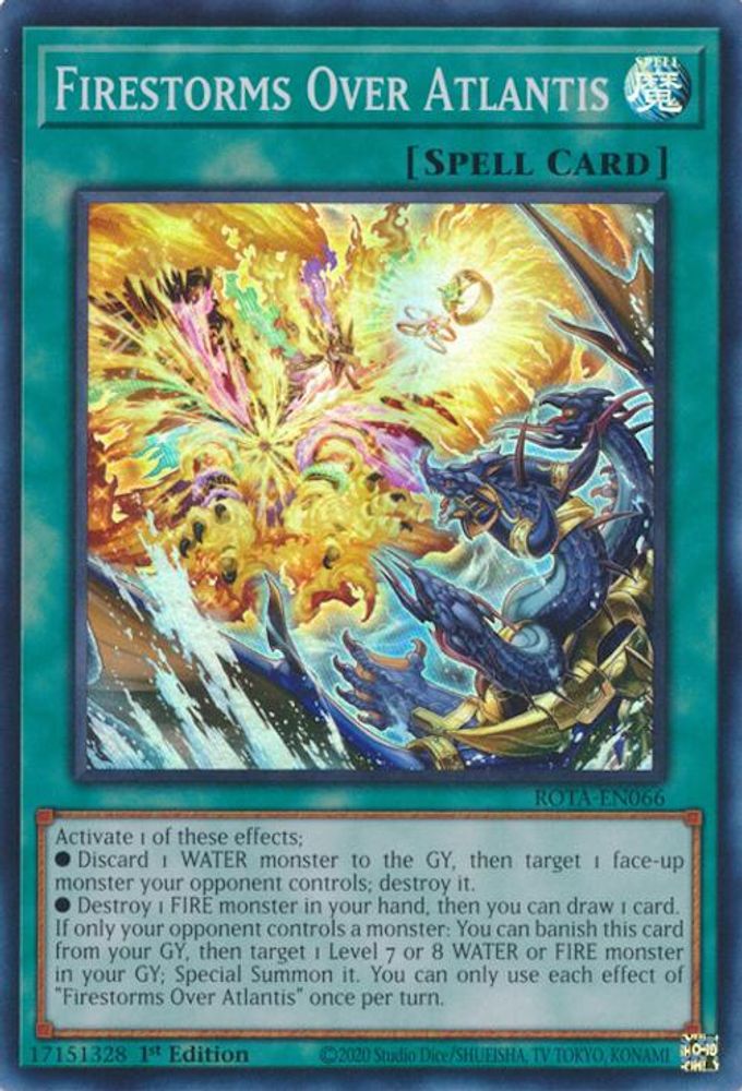 Firestorms Over Atlantis - (ROTA-EN066) Super Rare - 1st Edition