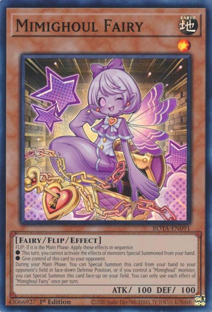 Mimighoul Fairy - (ROTA-EN091) Super Rare - 1st Edition